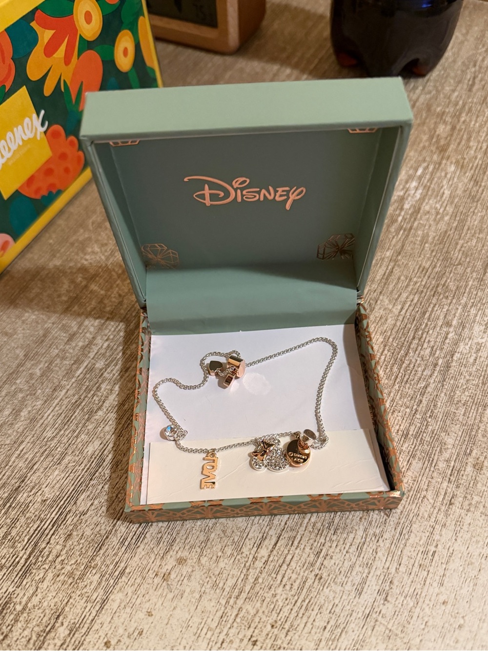 Disney Adjustable Minnie Mouse Charm Bracelet